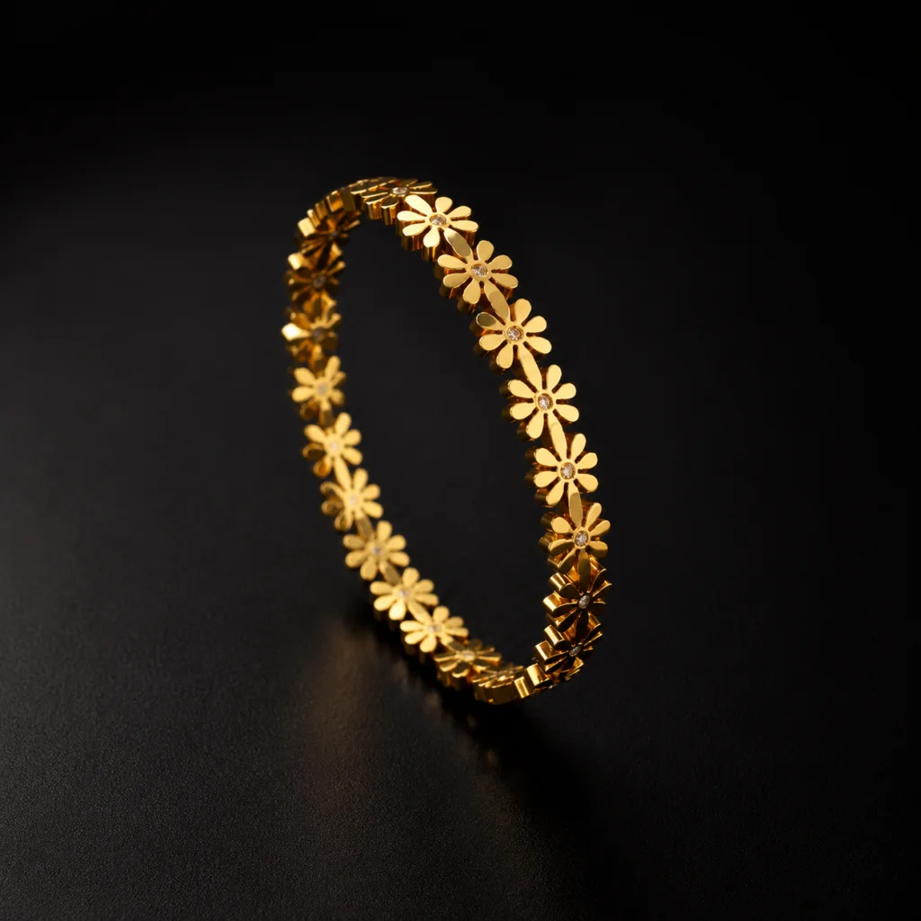 Golden Bloom Link Bracelet