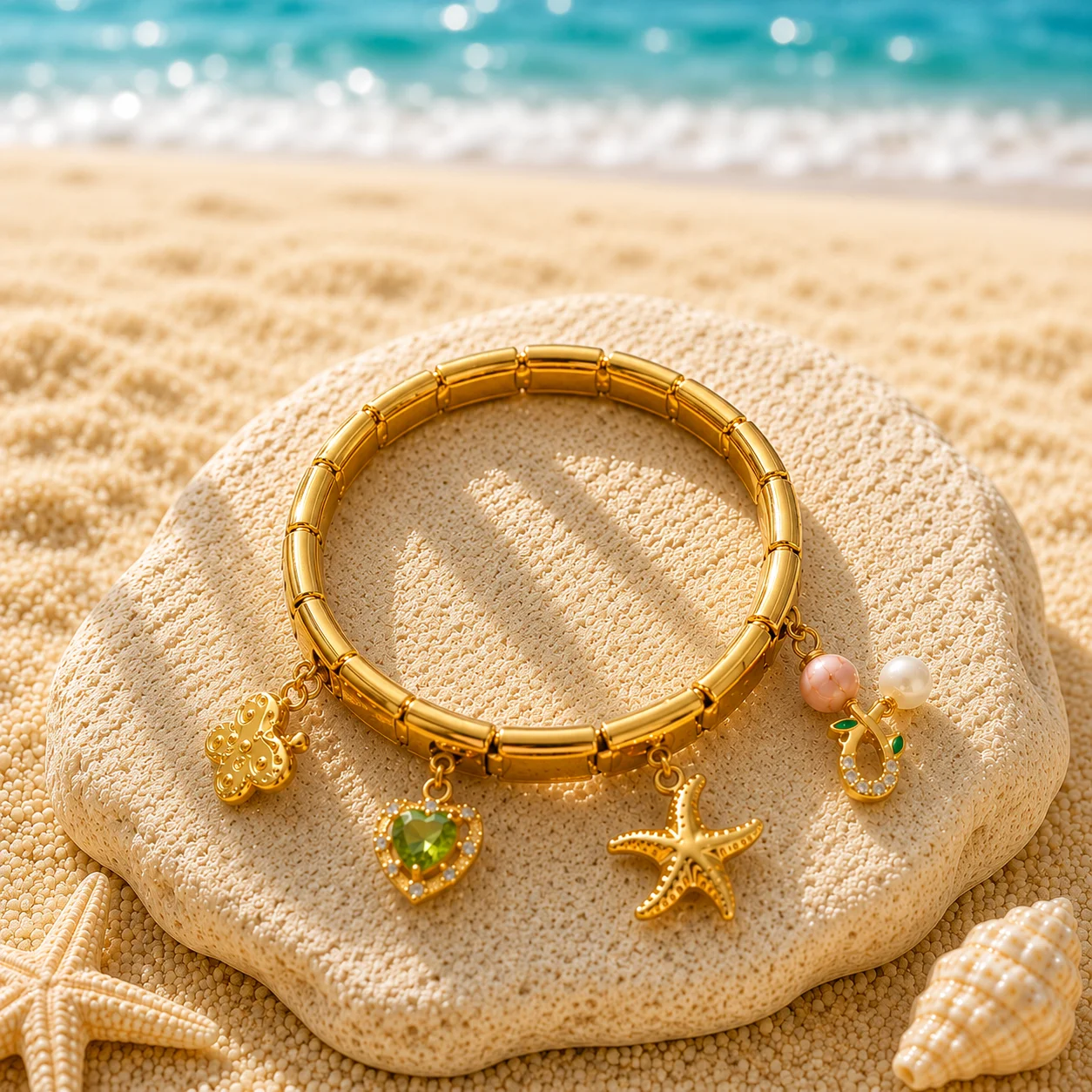 Ocean Bloom Charm Bracelet