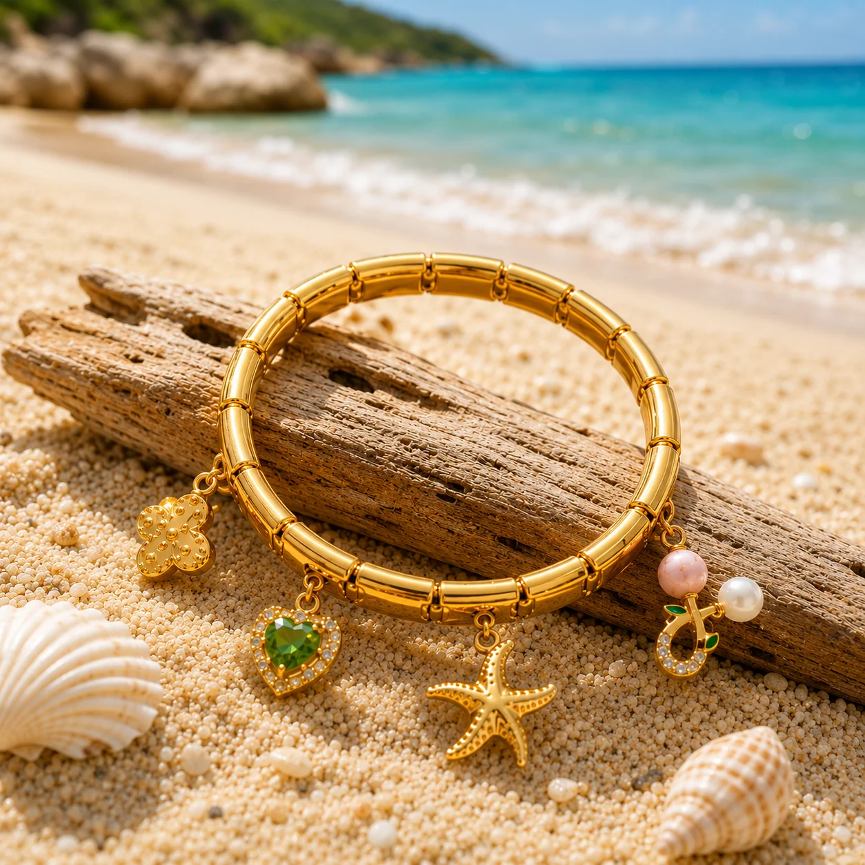 Ocean Bloom Charm Bracelet - Image 2