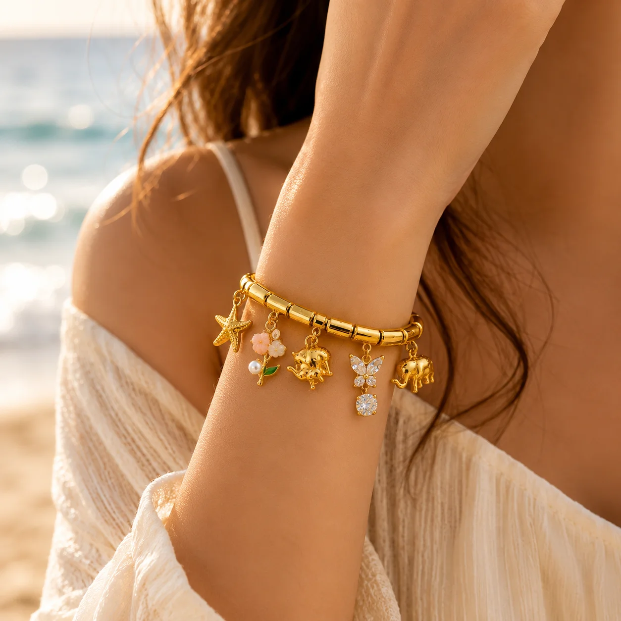 Coastal Harmony Charm Bracelet - Image 2