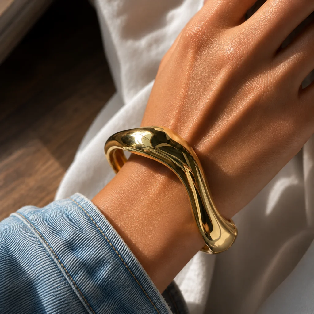 Aurora Flow Sculpted Bracelet