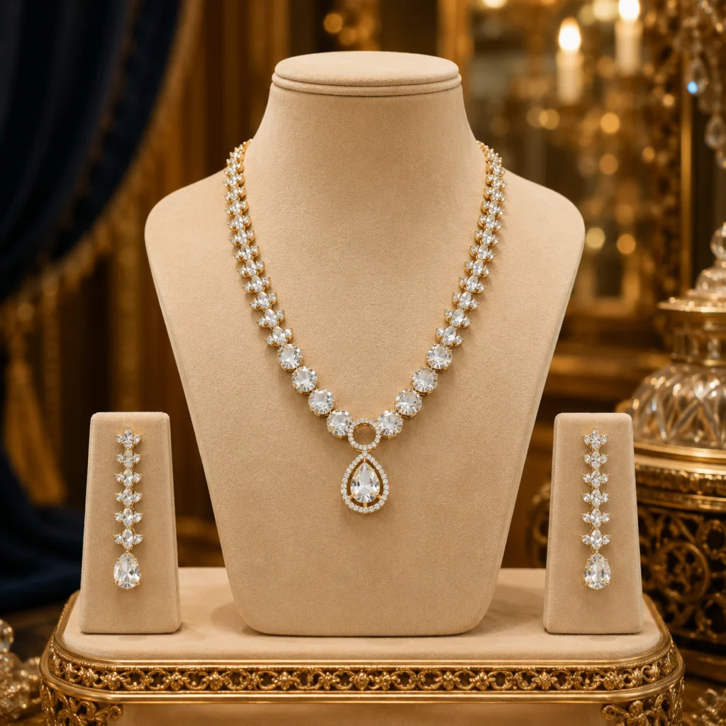 Regal Teardrop Diamond Set