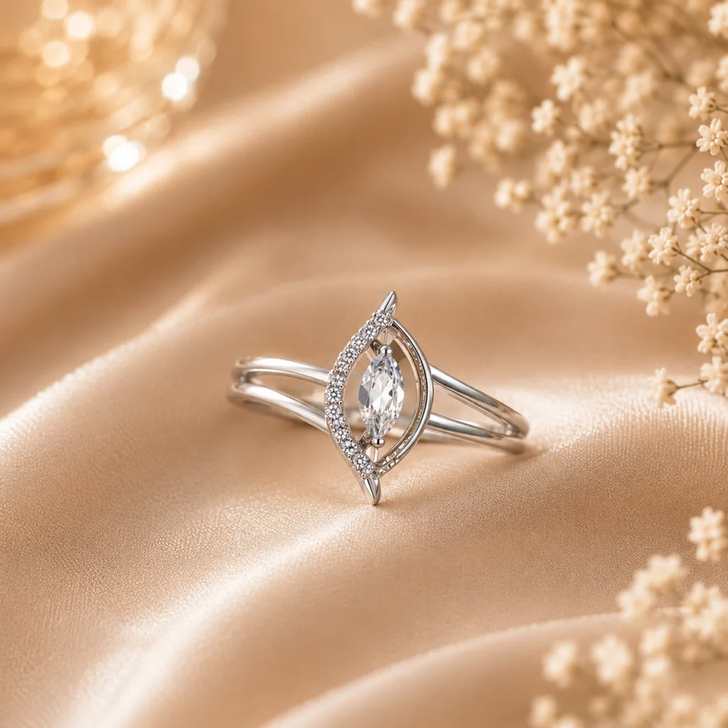 Lustre Halo Adjustable Anti‑Tarnish Ring