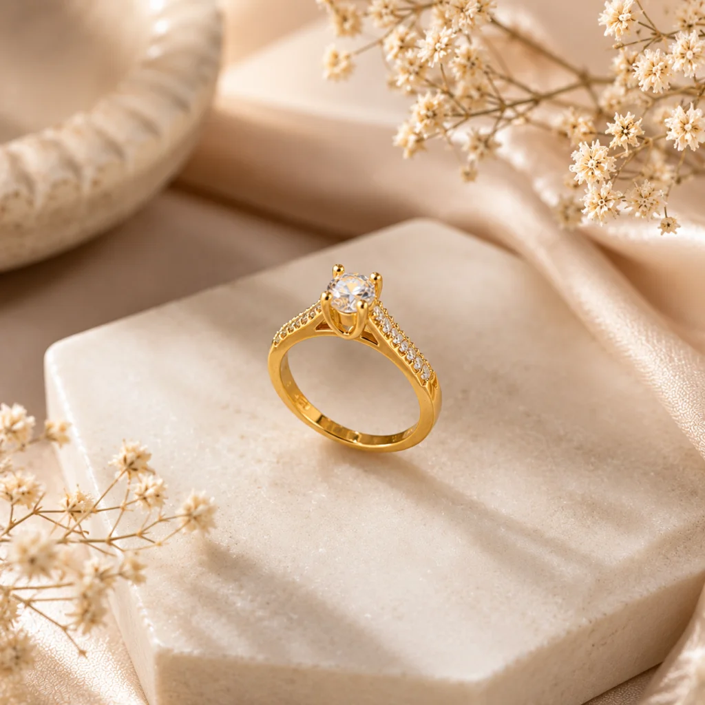 Eternal Flame Adjustable Anti‑Tarnish Ring