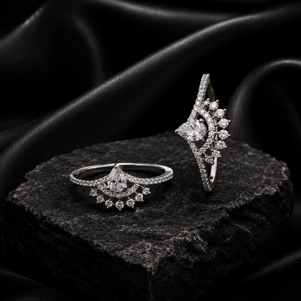 Celestial Fan Adjustable Anti‑Tarnish Ring