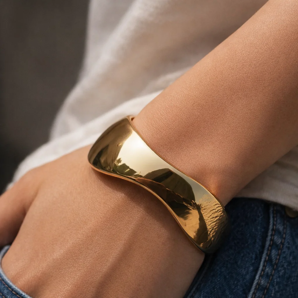 Aurora Wave Gold Ring