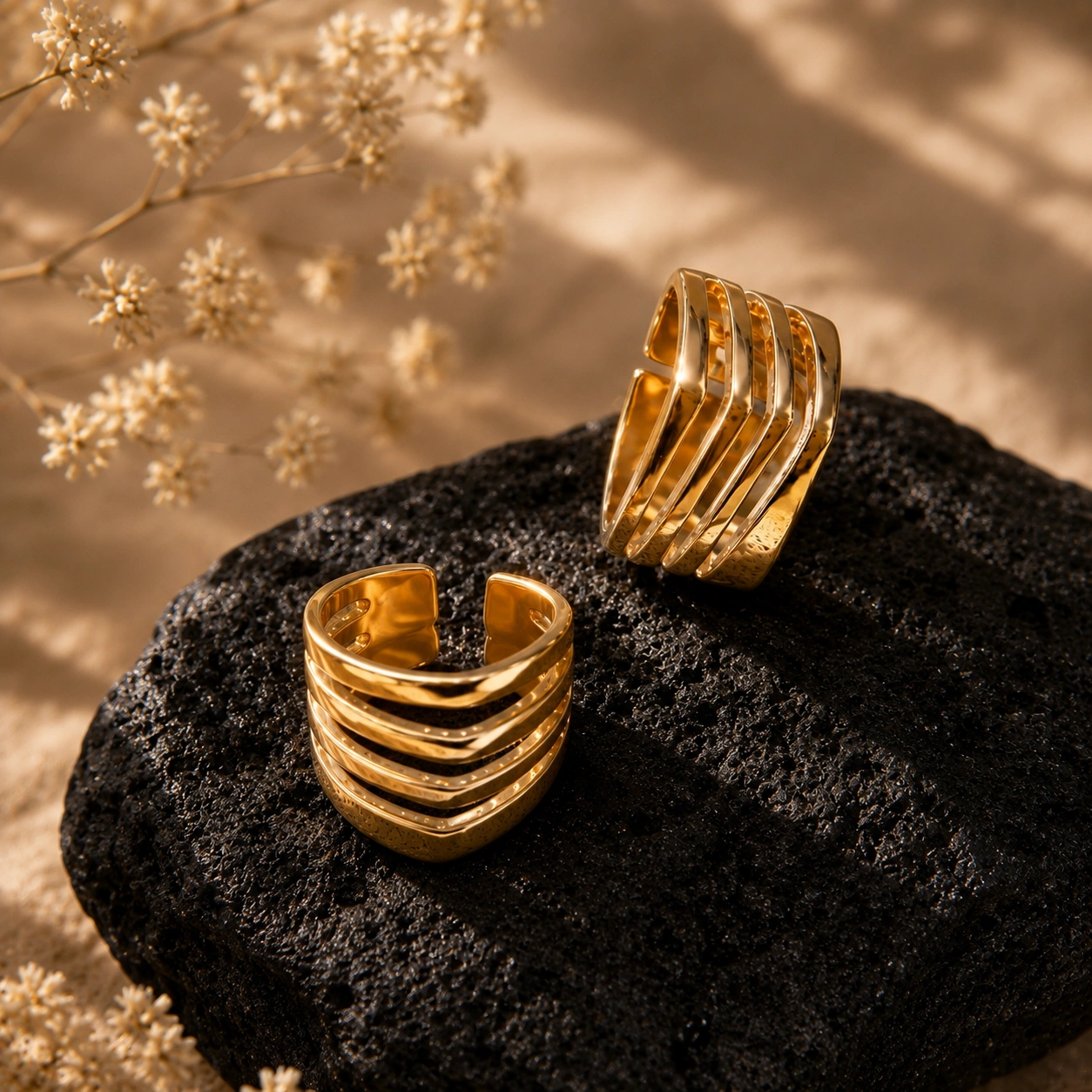 Radiant Bands Anti‑Tarnish Gold Ring