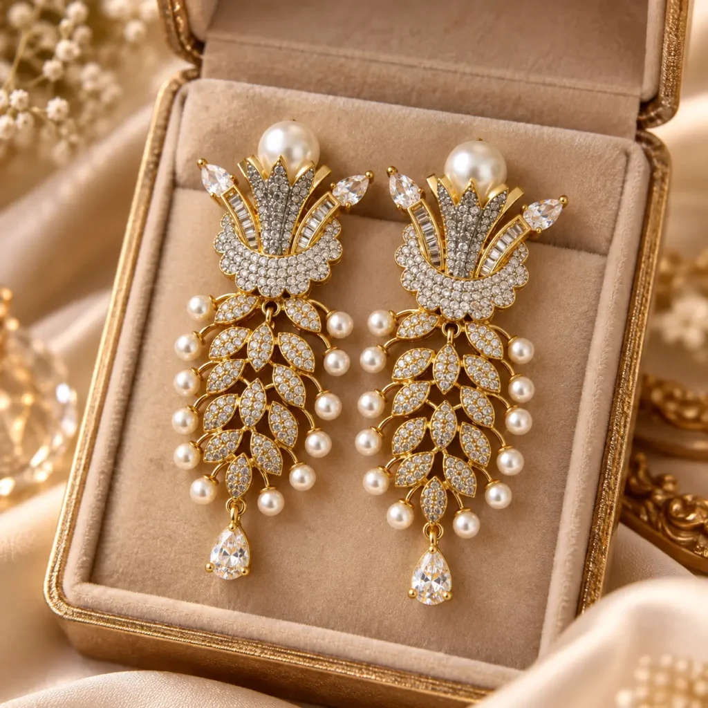 Regal Radiance AD Statement Earrings