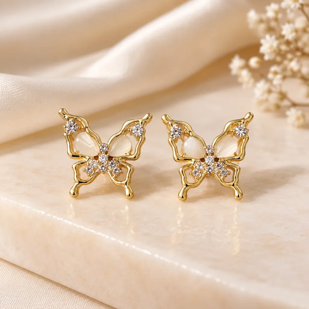 Luna Butterfly Pearlwing Earrings